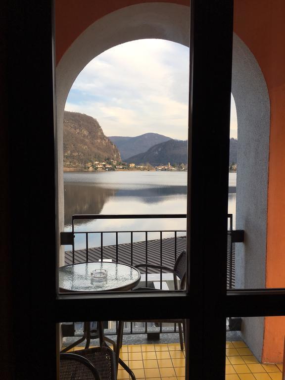 Hotel Socrate Lavena Ponte Tresa Bagian luar foto